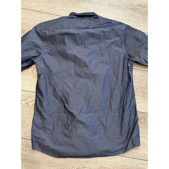 Scotch Soda Amsterdam Shirt Men Large Blue Long Sleeve Button Down Geometric - Picture 7 of 7